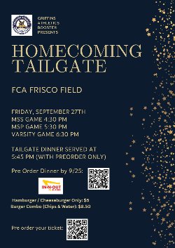 Homecoming Tailgate